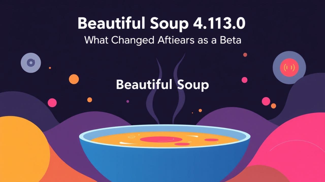 Cover image for Beautiful Soup 4.13.0: What Changed After a Year in Beta