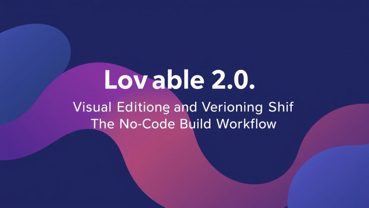 Cover image for Lovable 2.0: Visual Editing and Versioning Shift The No-Code Build Workflow