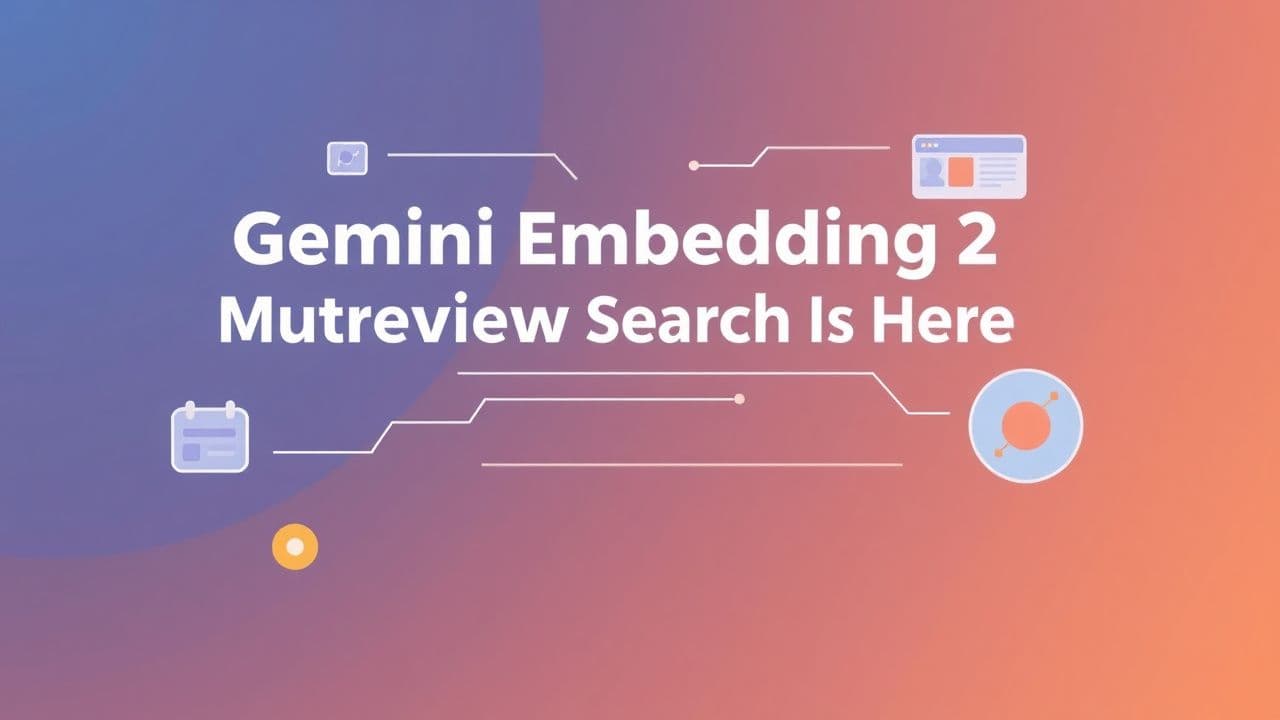 Cover image for Gemini Embedding 2 Preview: Multimodal Search Is Here